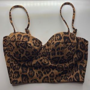 Forever 21 cheetah print top size small